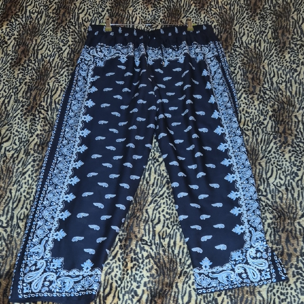 DKNY Dark Blue Paisley Lounge Pants